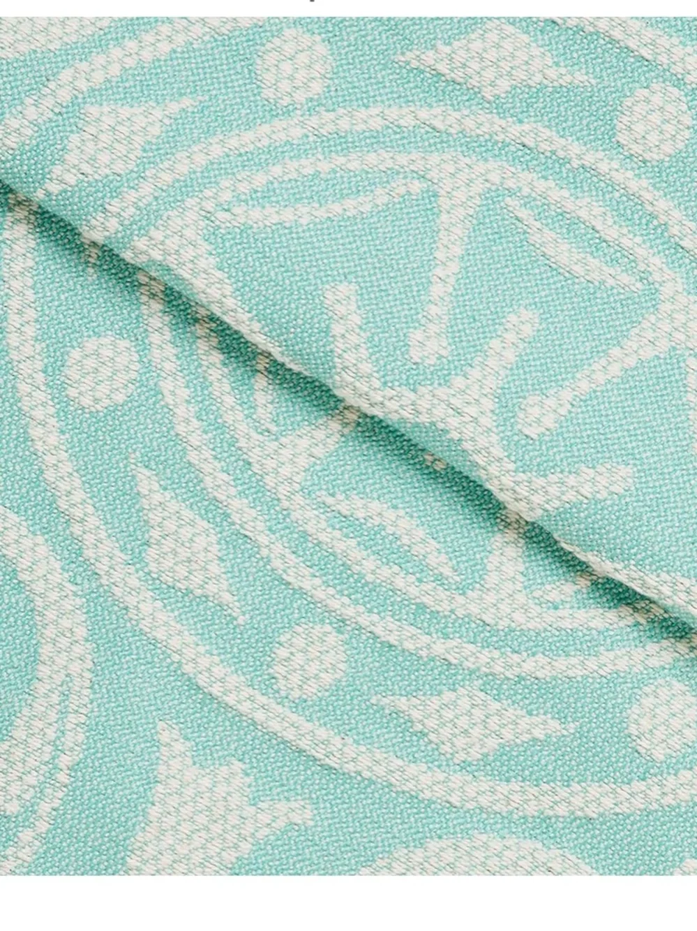 ‘Adalie Collection’ Turquoise Jacquard Floral Bedspread Set FULL